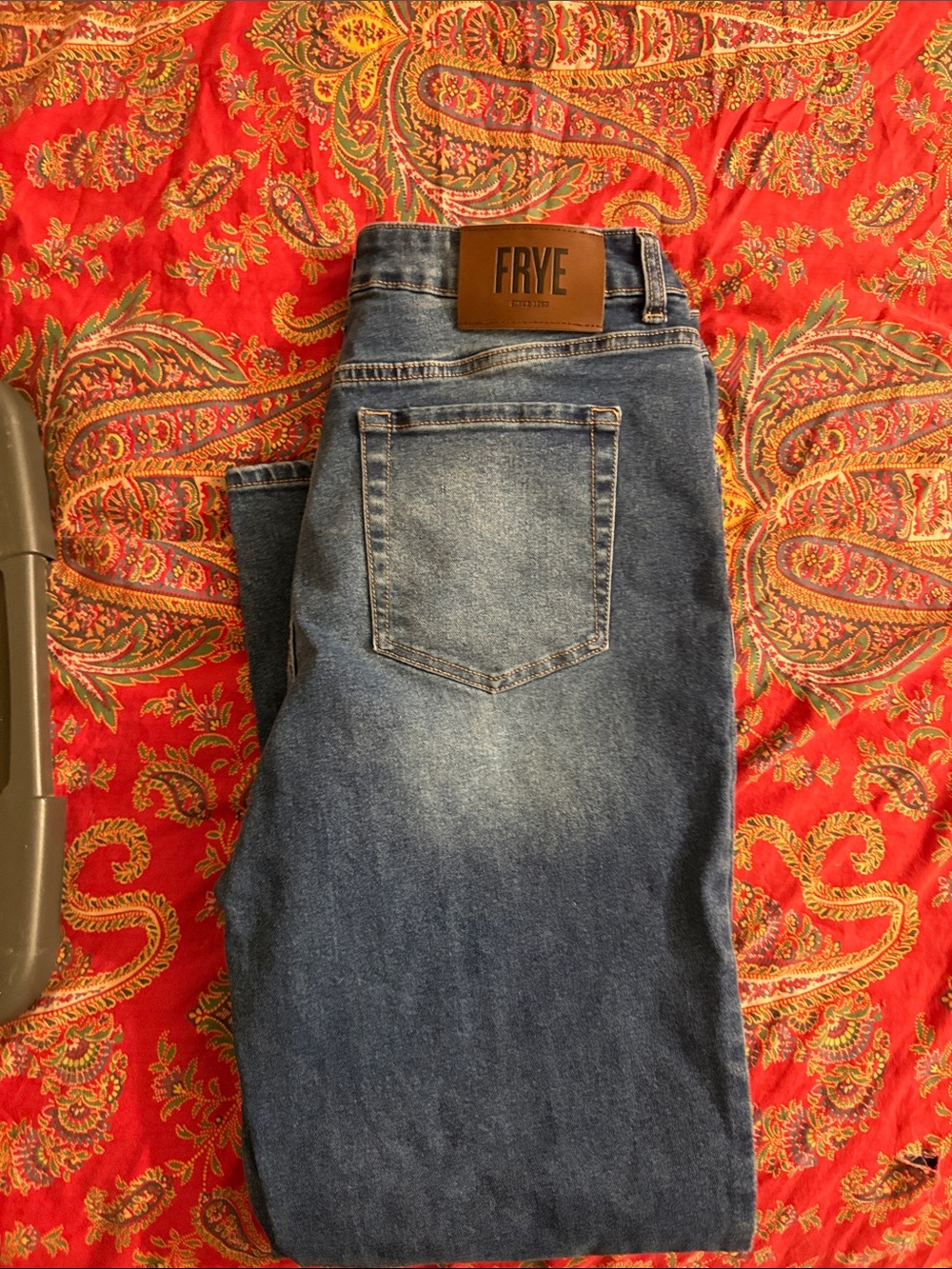 Frye Women's Relaxed Blue Denim Jeans